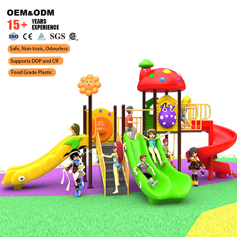 Kids Outdoor Swing Set With Slide - Multi-Functional Outdoor Amusement Equipment For Kids