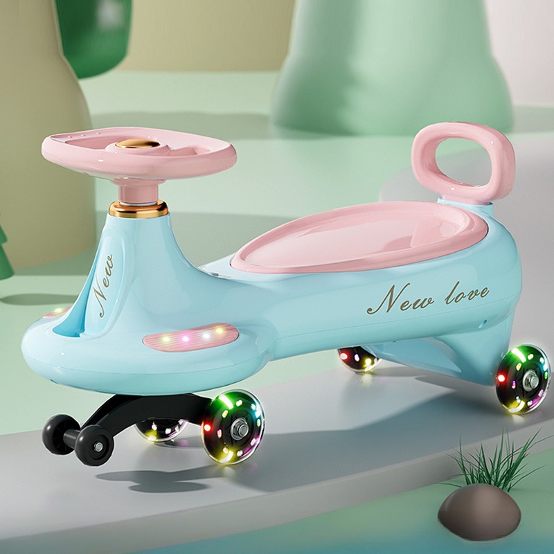 Kids Outdoor Lights - Cute Kids Swing Wiggle Car Anti-Tip
