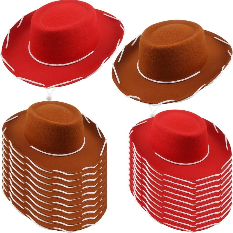 Kids Outdoor Climbing Structure - New Brown Red Felt Woody Cowboy