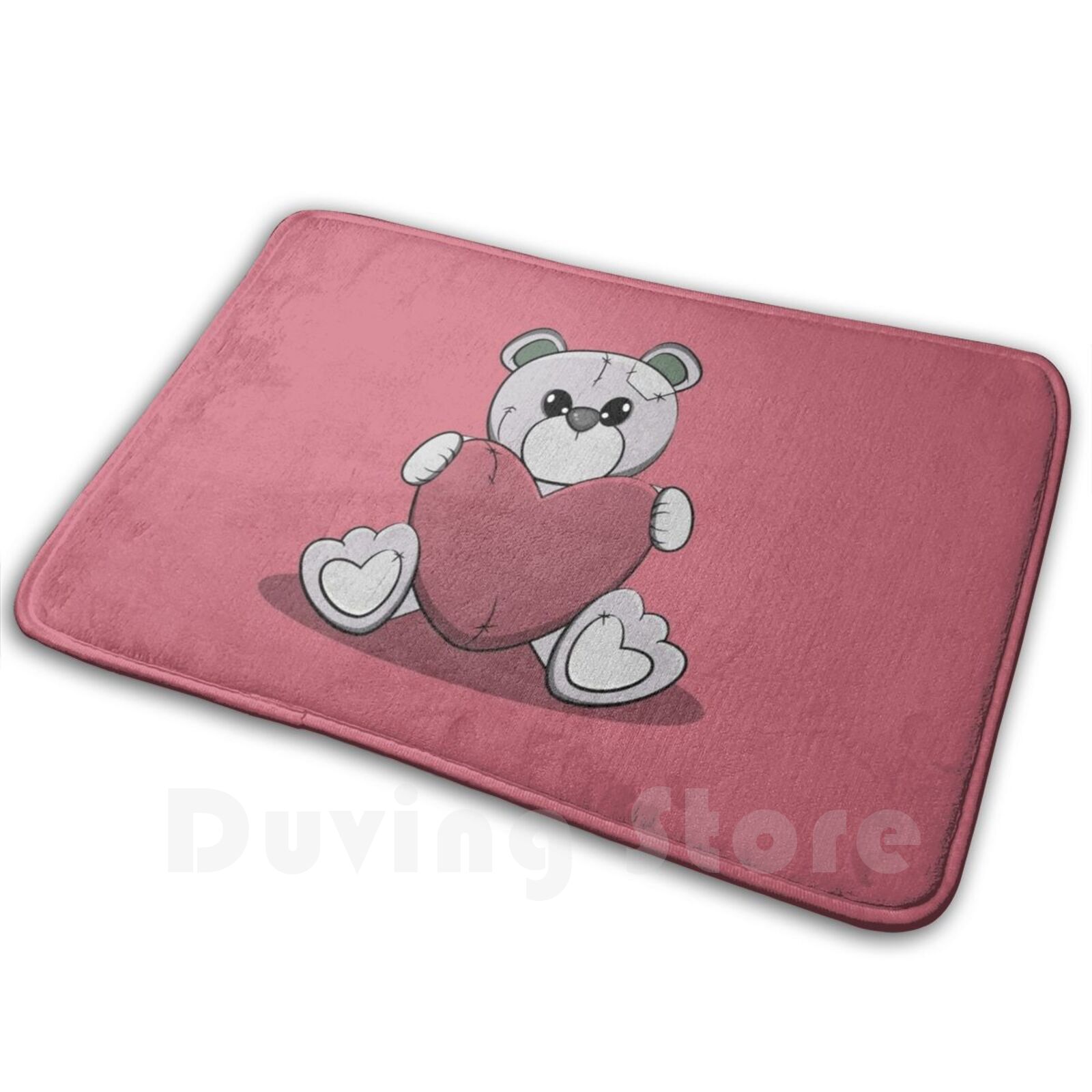 Kids Outdoor Floor Cushions - Teddy Bear And Hurt Carpet Mat