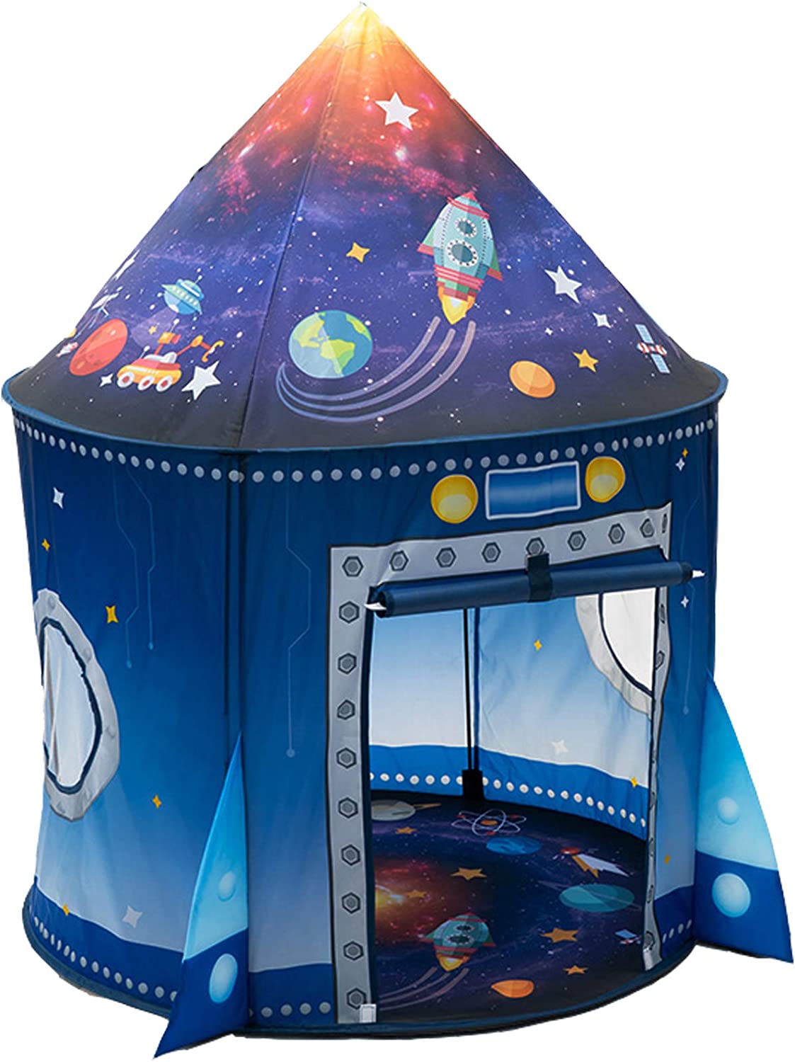 Outdoor Tent Playhouse - Rocket Ship Kids Tent Pop Up