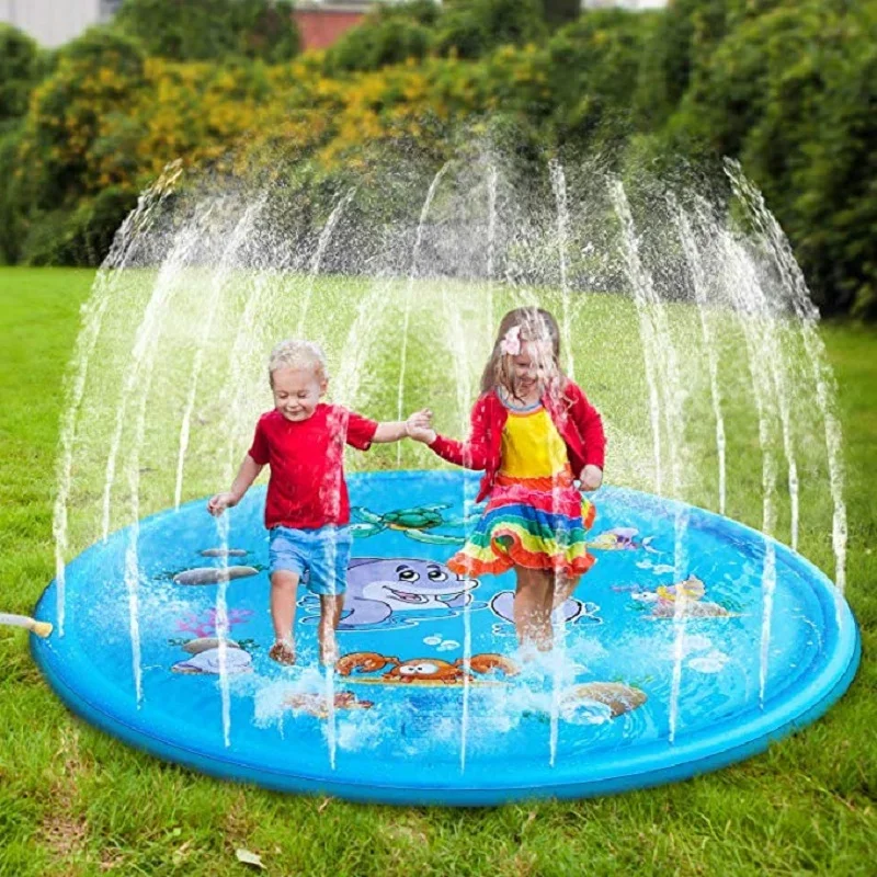 Kids Outdoor Clubhouse - 100/170cm Kids Inflatable Water Splash Play