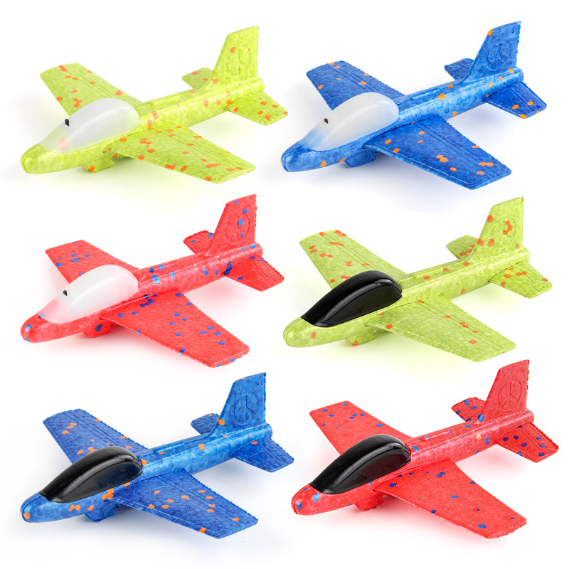 Kids Outdoor Lights - Children Ejecting Foam Aircraft Toys Slingshot