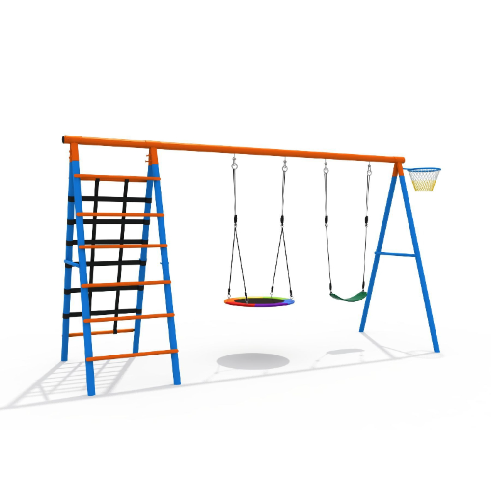 3-in-1 Kids Swing Slide Climbi - огляд і ціна Kids Outdoor Swing Set With Slide