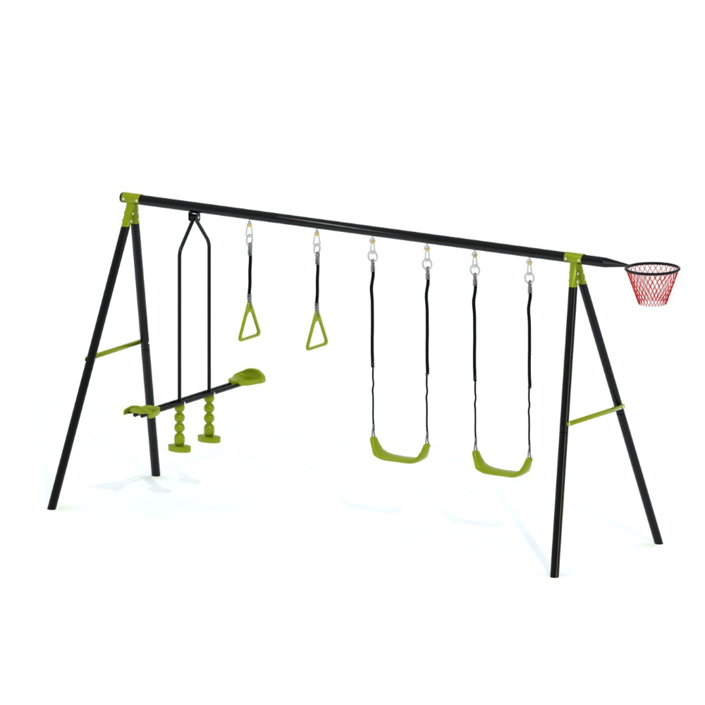 3-in-1 Kids Swing Slide Climbi - огляд і ціна Kids Outdoor Swing Set With Slide