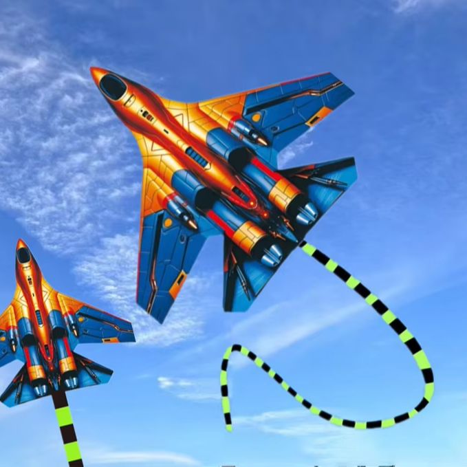 HTMCK Fighter Jet Kite 45cm La - огляд і ціна Kite Easy Fly Kids