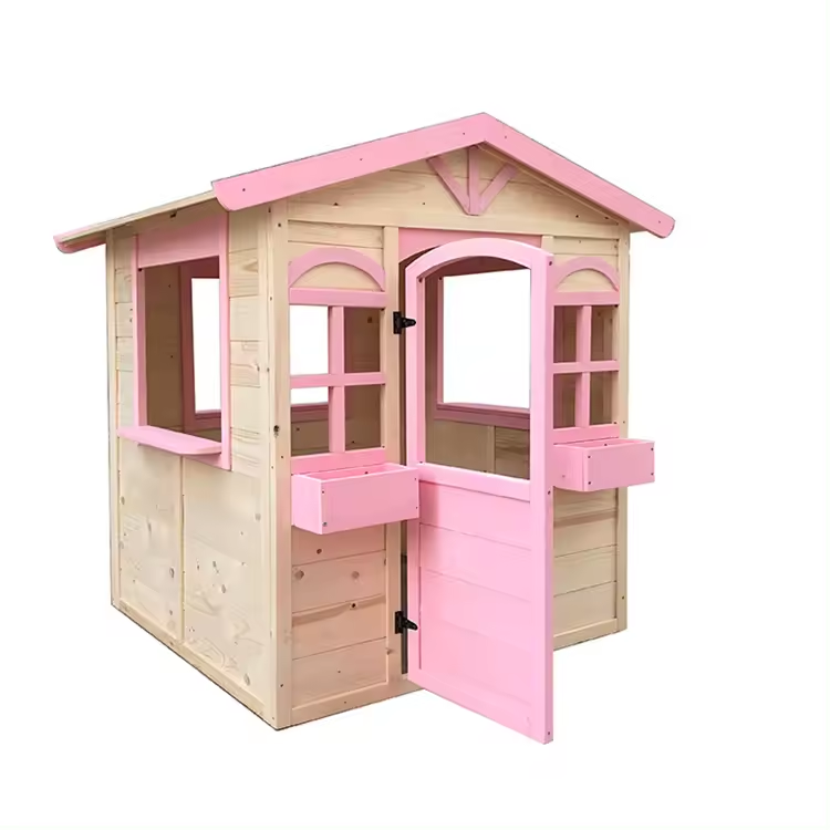 Hot Selling Play House Outdoor - огляд і ціна Kids Outdoor Wooden Playhouse