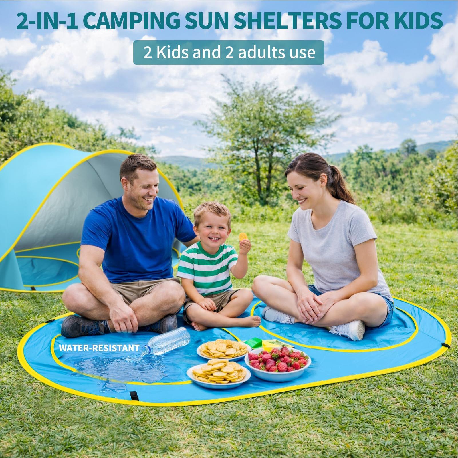 Kid Beach Tent With Pool UV Pr - огляд і ціна Outdoor Tent Playhouse