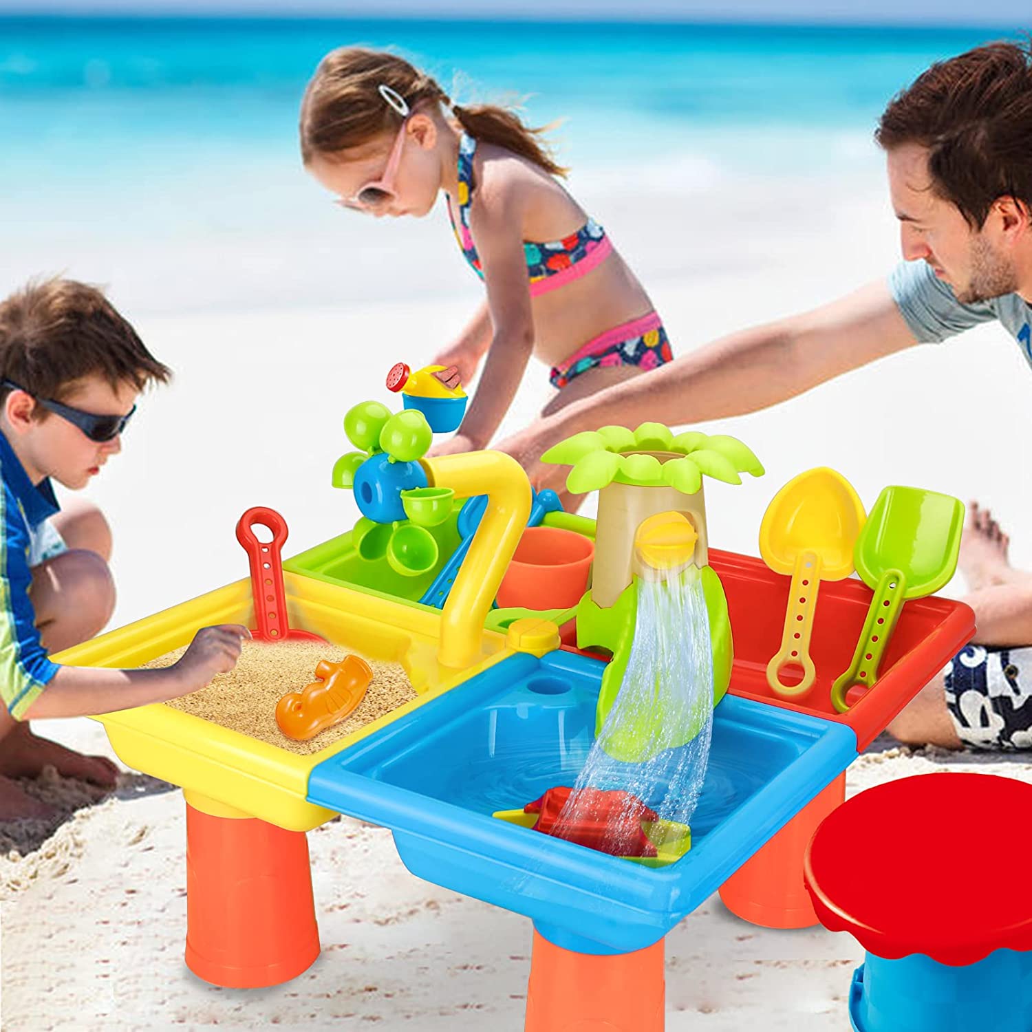 Beach Table Sand Play Toys Chi - огляд і ціна Kids Outdoor Water Play