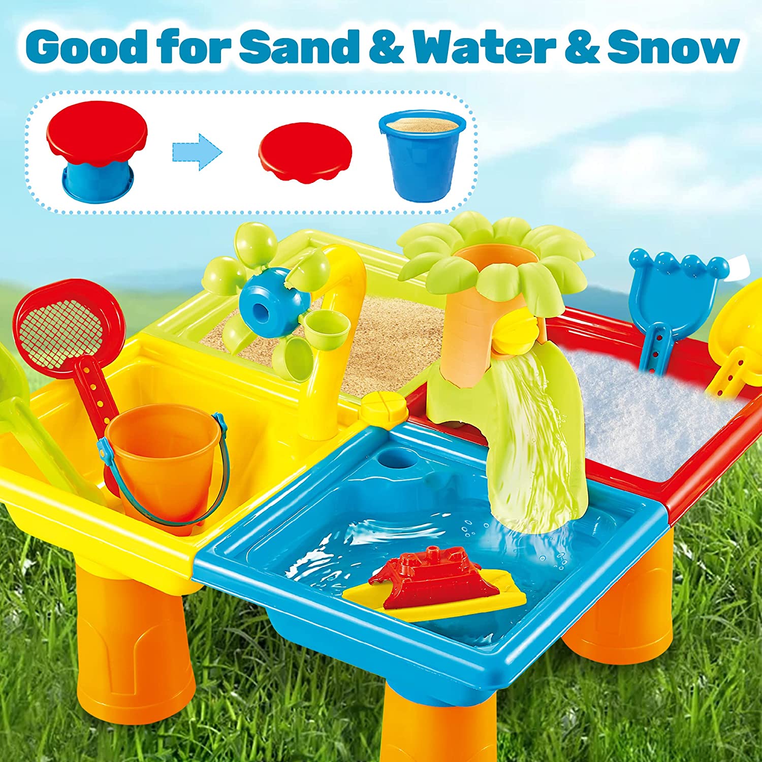 Beach Table Sand Play Toys Chi - огляд і ціна Kids Outdoor Water Play