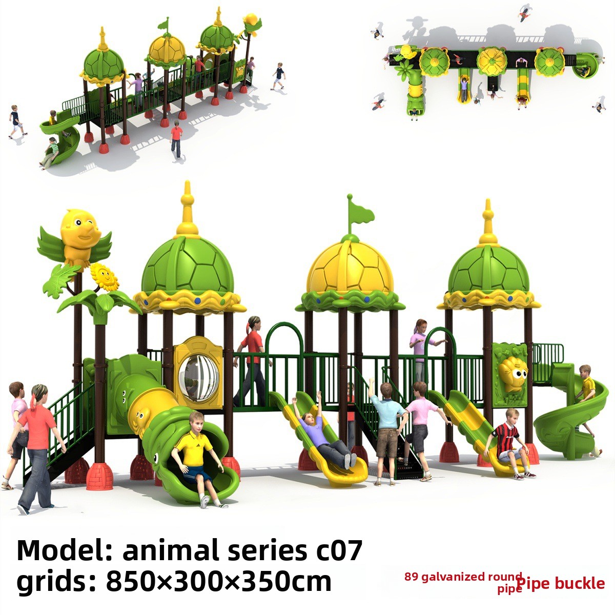 Factory Commercial Small Toddl - огляд і ціна Kids Outdoor Swing Set With Slide
