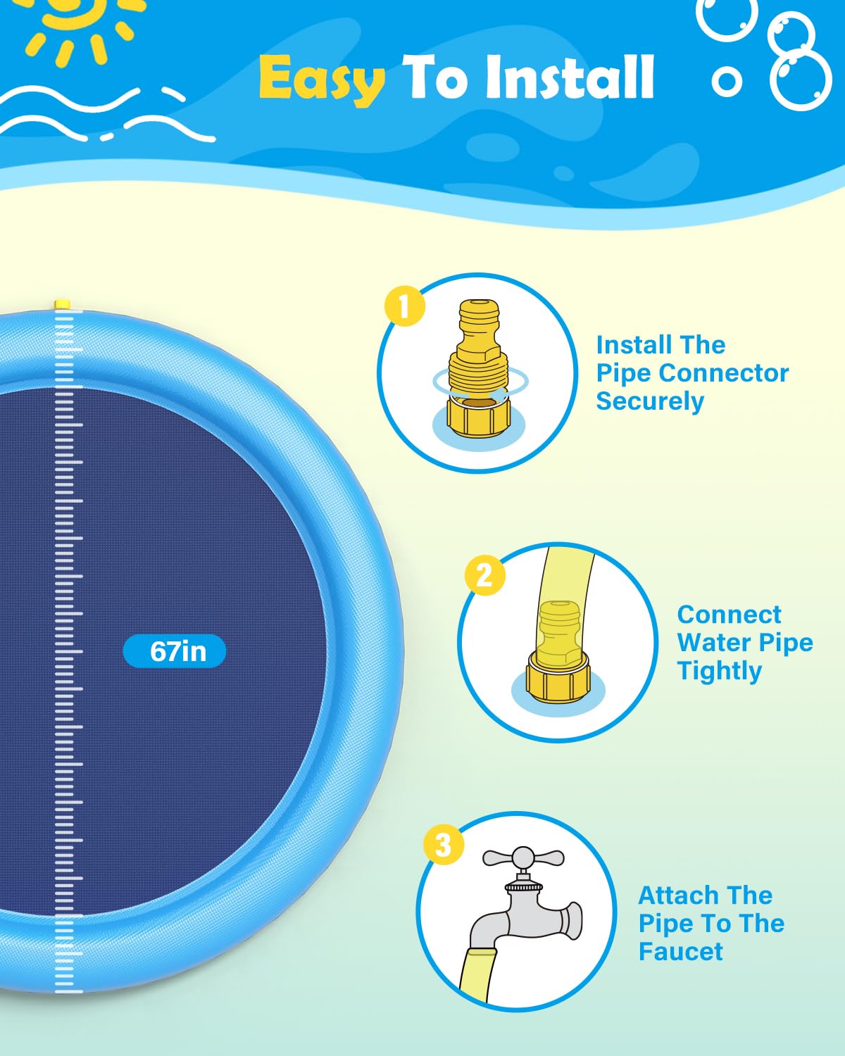 Dog Splash Pad Thick Sprinkler - огляд і ціна Kids Outdoor Clubhouse