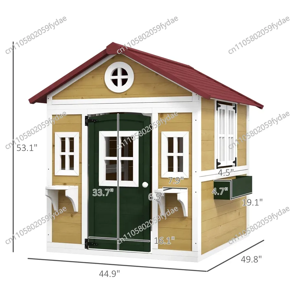 Outdoor Kids Playhouse, Wooden - огляд і ціна Kids Outdoor Wooden Playhouse
