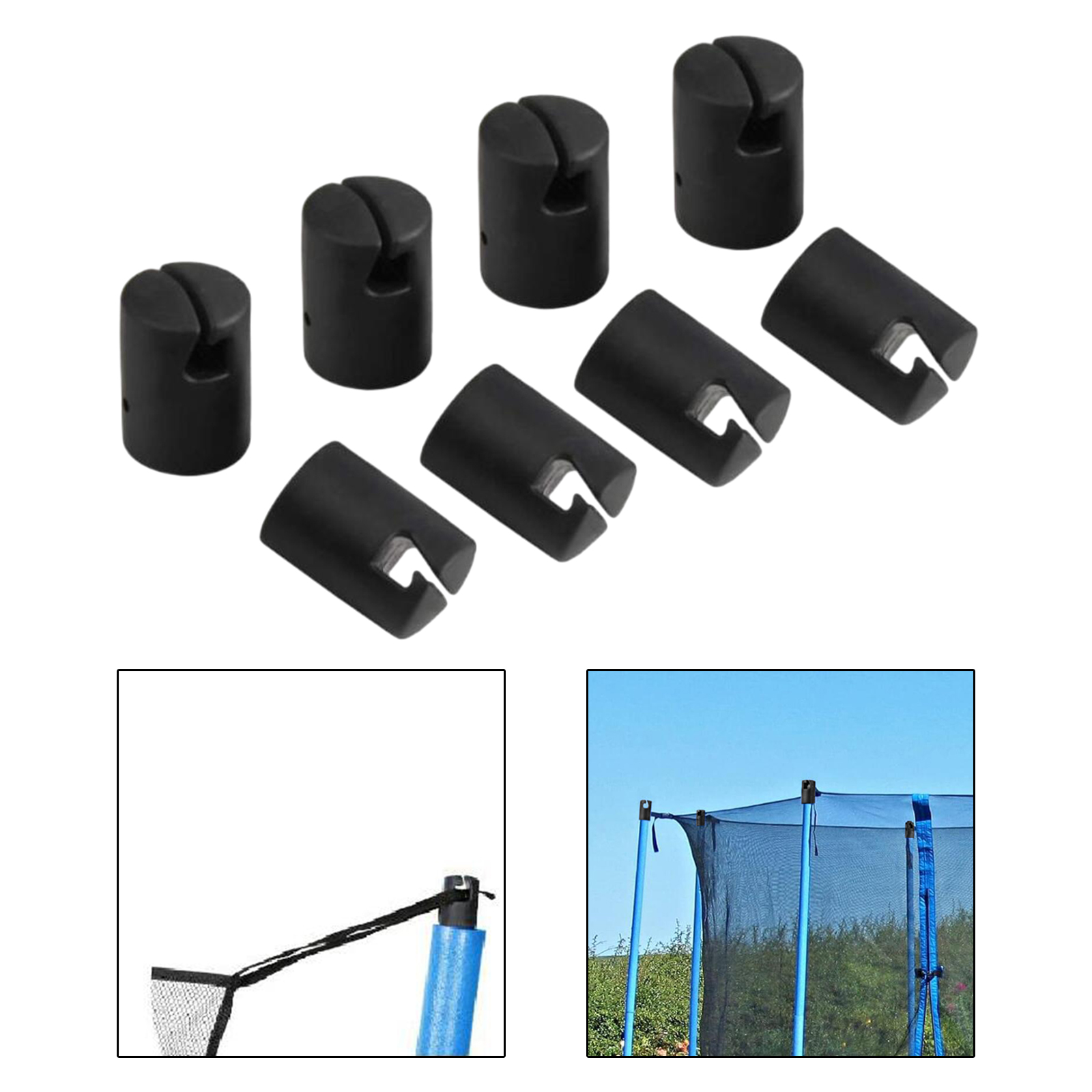 8Pcs Trampoline Enclosure Pole - огляд і ціна Kids Outdoor Trampoline
