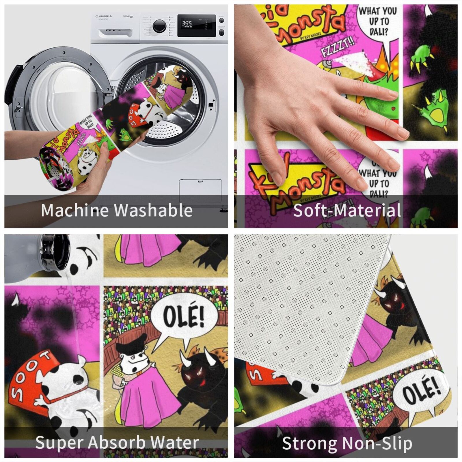 Kid Monsta Triptych 10 Carpet  - огляд і ціна Kids Outdoor Floor Cushions