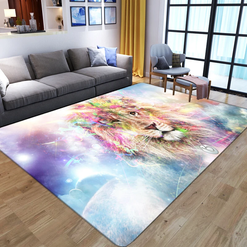 Cartoon Animal Lion 3D Carpets - огляд і ціна Kids Outdoor Floor Cushions