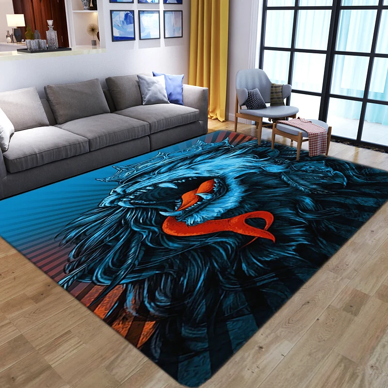 Cartoon Animal Lion 3D Carpets - огляд і ціна Kids Outdoor Floor Cushions