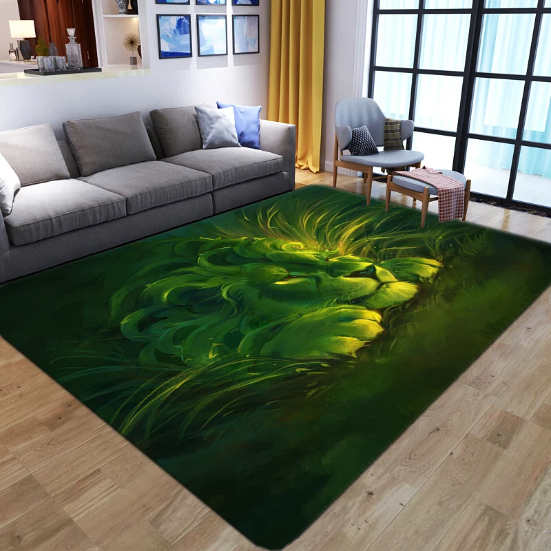 Cartoon Animal Lion 3D Carpets - огляд і ціна Kids Outdoor Floor Cushions