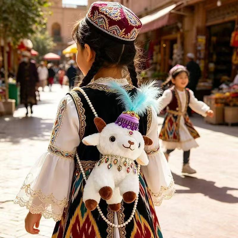 []1Pcs Ethnic Style Kids Plush - огляд і ціна Kids Outdoor Backpack
