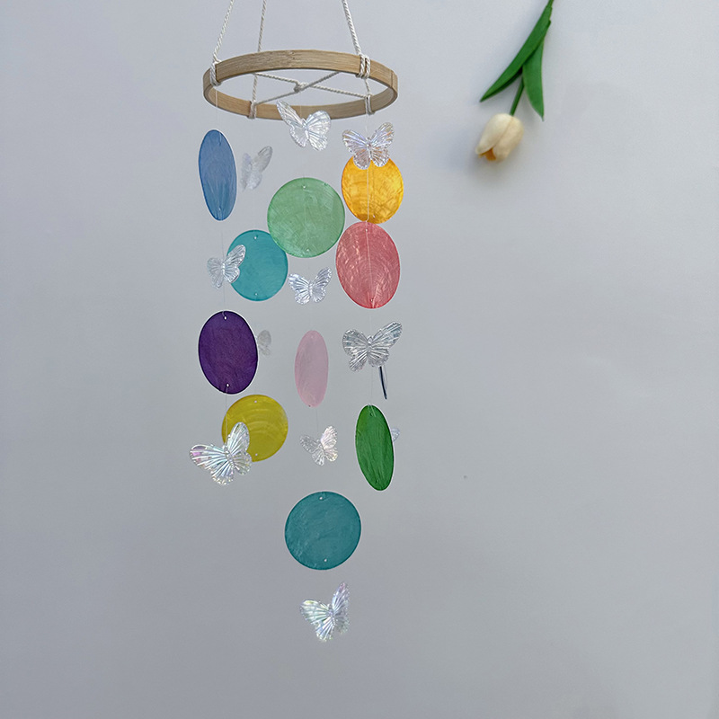Butterfly Seashell Wind Chimes - огляд і ціна Kids Outdoor Fairy Garden