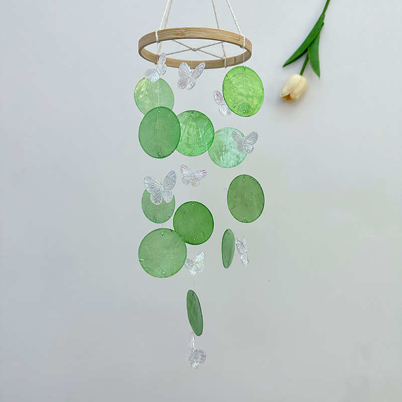 Butterfly Seashell Wind Chimes - огляд і ціна Kids Outdoor Fairy Garden