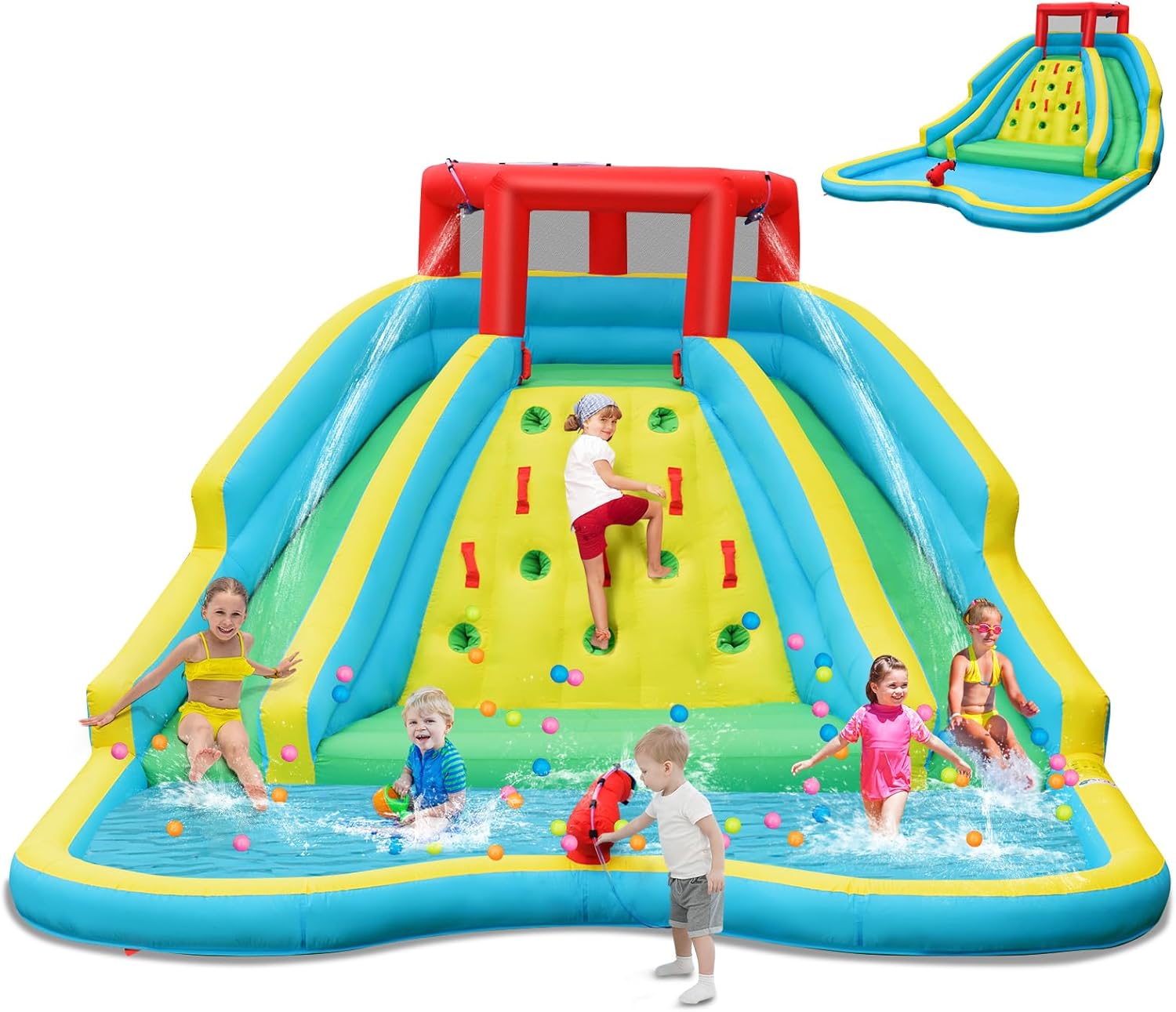 Giant Inflatable Water Slide f - огляд і ціна Kids Outdoor Climbing