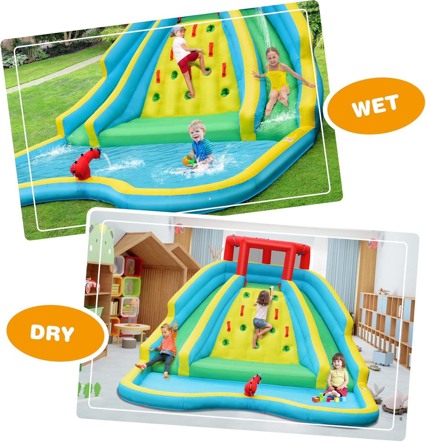 Giant Inflatable Water Slide f - огляд і ціна Kids Outdoor Climbing
