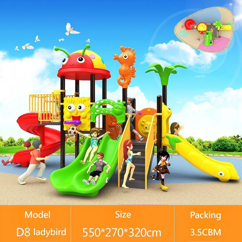 1-3 Years Steel & Plastic Swin - огляд і ціна Kids Outdoor Swing Set With Slide