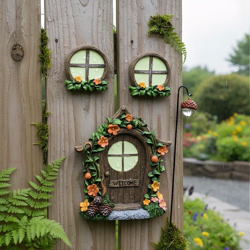 Fairy Door Windows for Trees   - огляд і ціна Kids Outdoor Fairy Garden