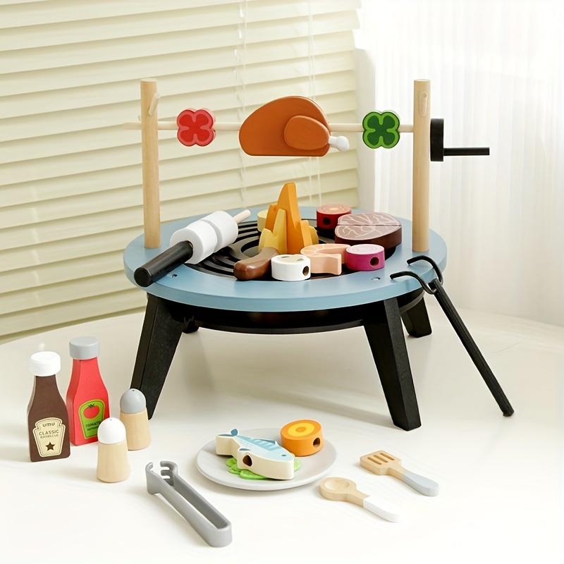 Wooden Barbecue Playset For Ki - огляд і ціна Kids Outdoor Grill