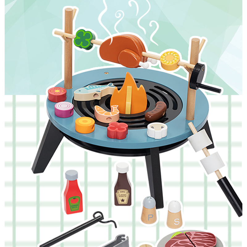 Wooden Barbecue Playset For Ki - огляд і ціна Kids Outdoor Grill