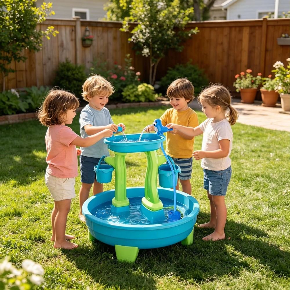 Portable No-Drill Water Table  - огляд і ціна Kids Outdoor Water Play