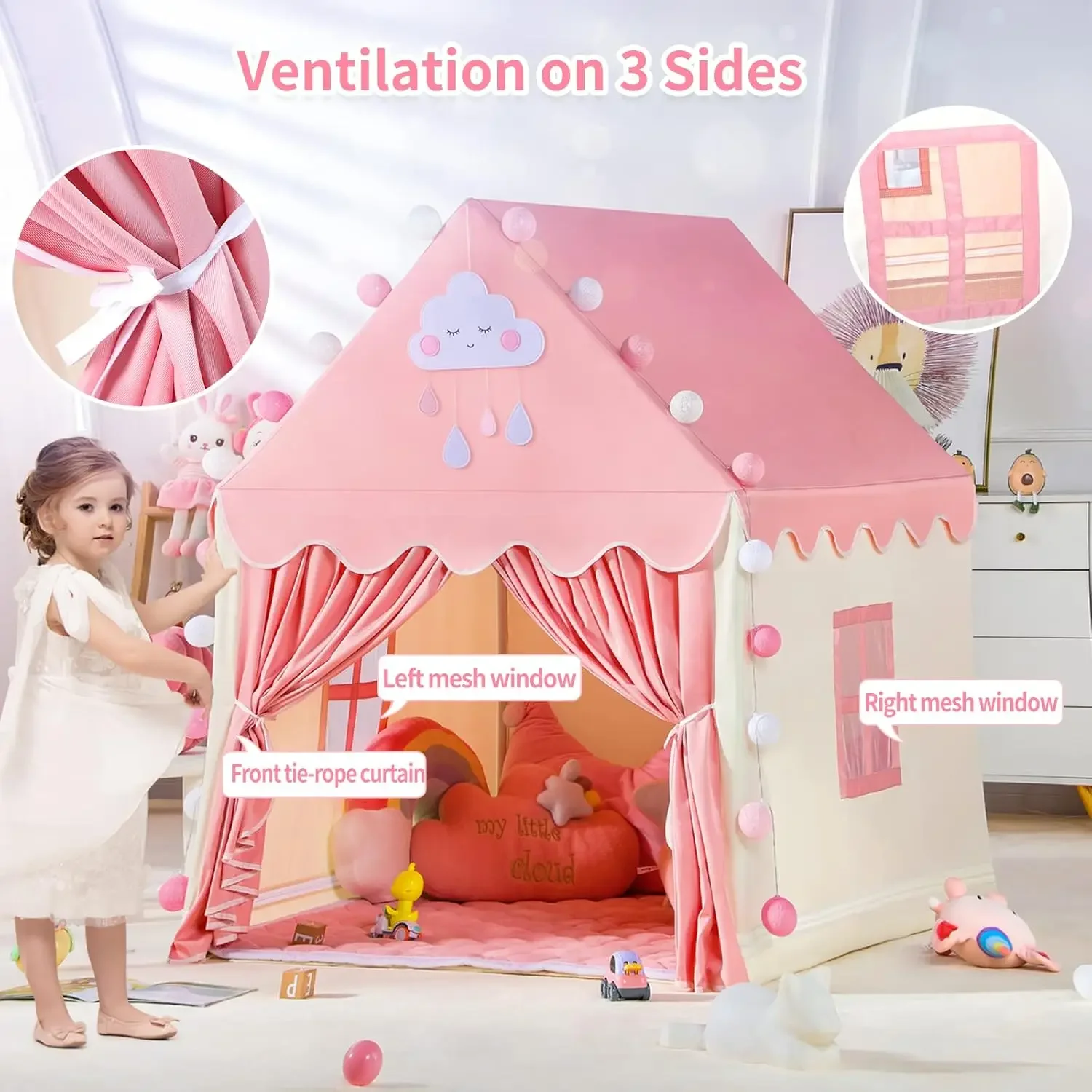 Children Play Tent Princess Ca - огляд і ціна Kids Outdoor Clubhouse