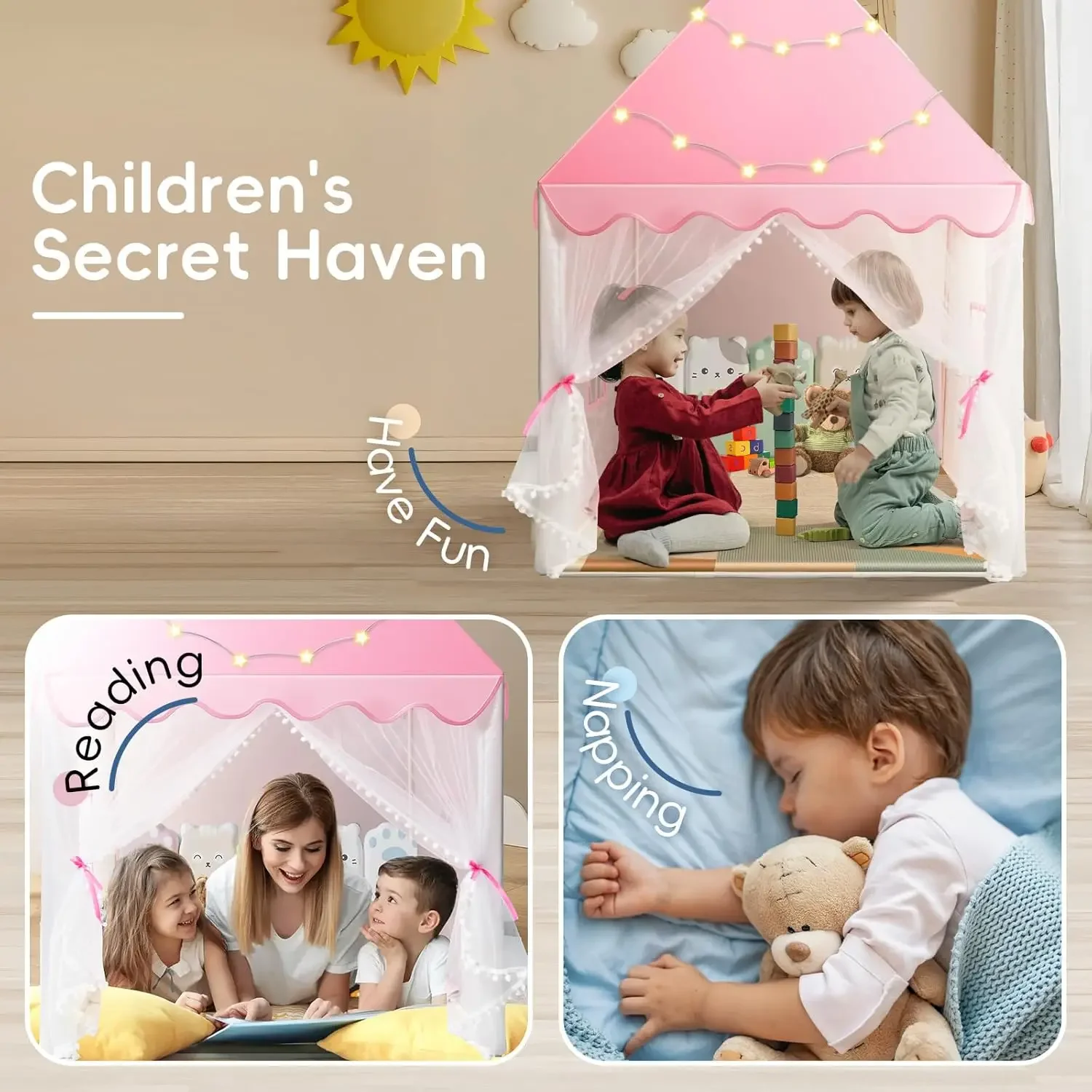 Children Play Tent Princess Ca - огляд і ціна Kids Outdoor Clubhouse