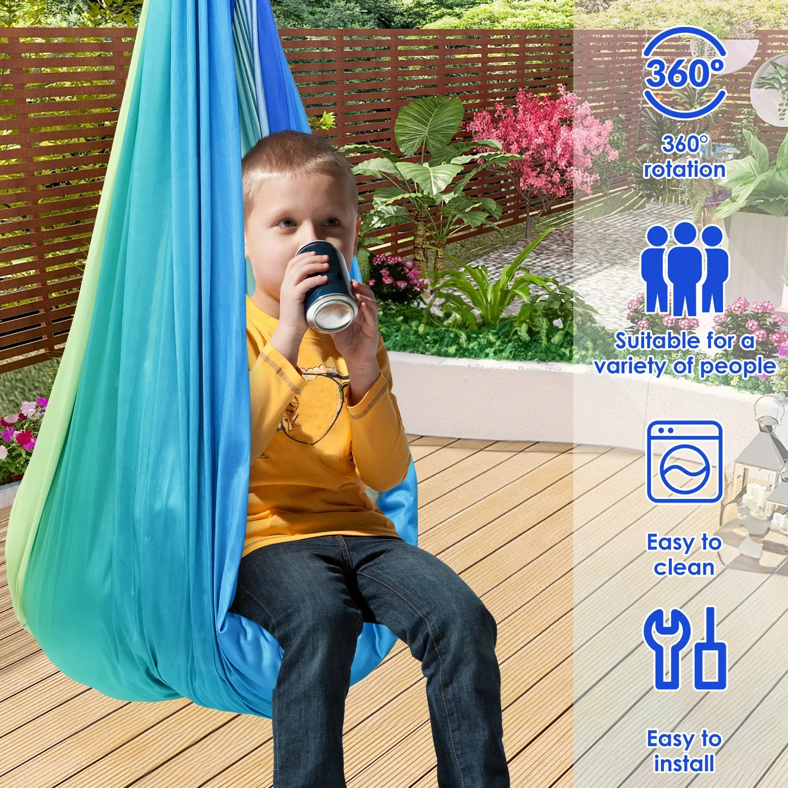 Sensory Swing Comfortable Kids - огляд і ціна Kids Outdoor Trampoline