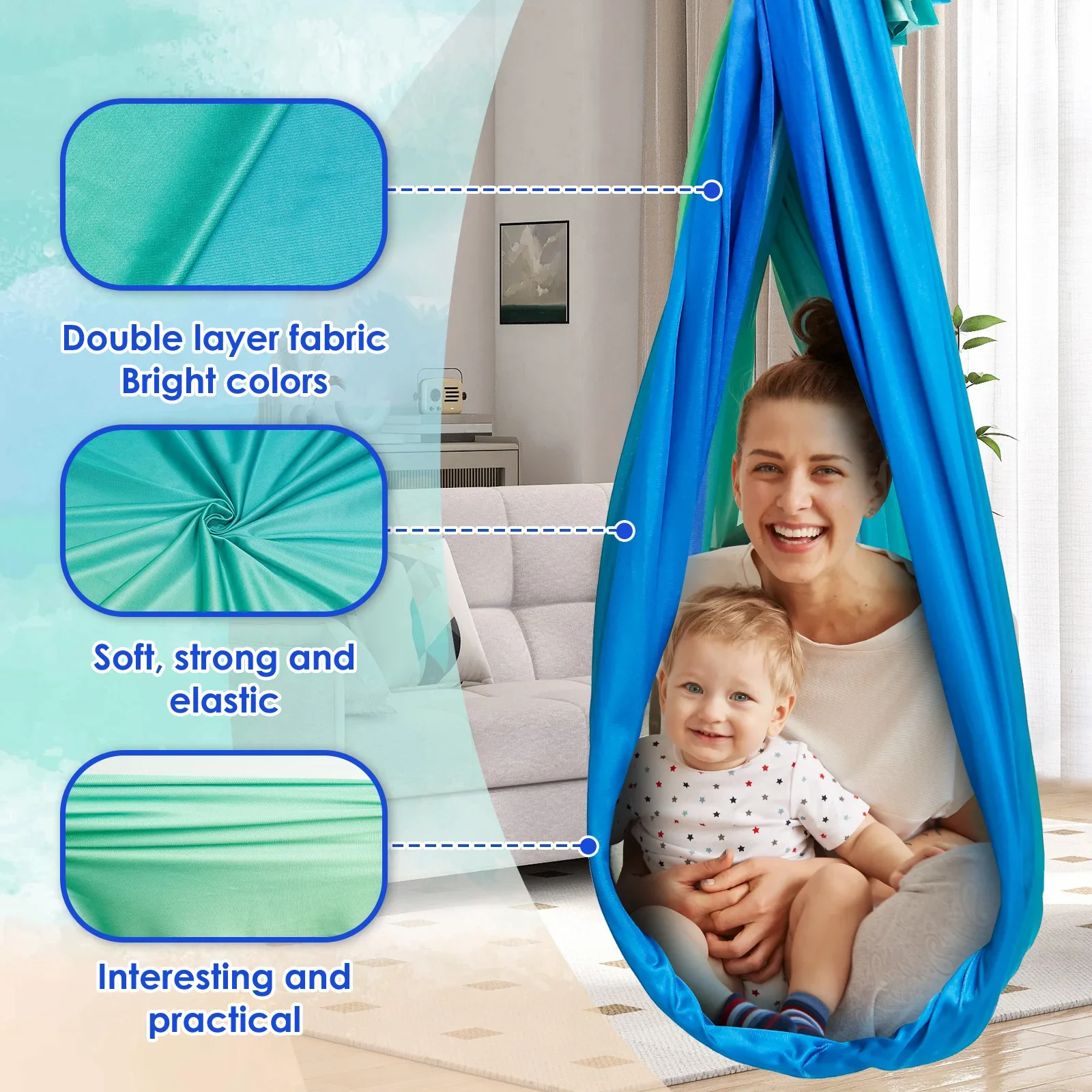 Sensory Swing Comfortable Kids - огляд і ціна Kids Outdoor Trampoline