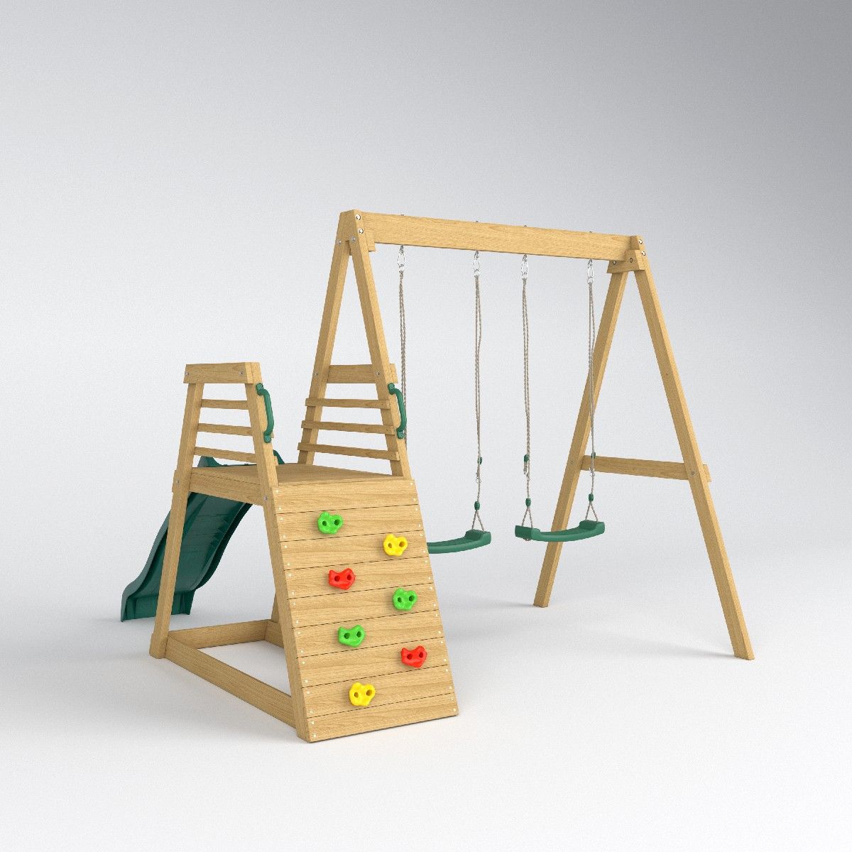 2026 Jungle Gym Slide Swing Ga - огляд і ціна Kids Outdoor Swing Set With Slide