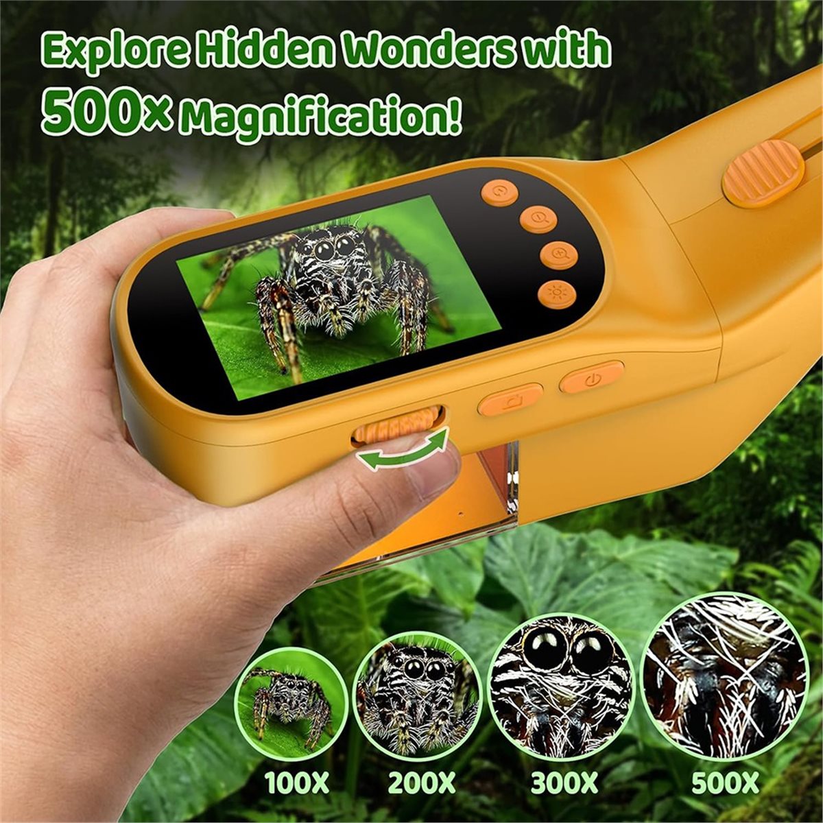 500X Handheld Microscope for K - огляд і ціна Kids Outdoor Explorer Kit