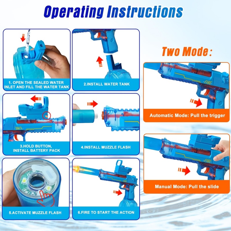 Electric Water Gun for Adults  - огляд і ціна Kids Outdoor Lights