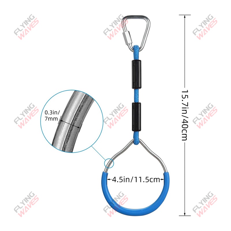 Kids Hanging GYM Ring Swing Cl - огляд і ціна Kids Outdoor Climbing