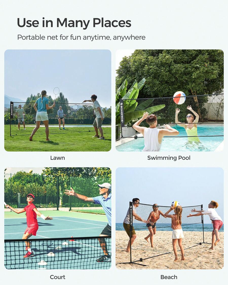 Badminton Net, Height Adjustab - огляд і ціна Kids Outdoor Volleyball