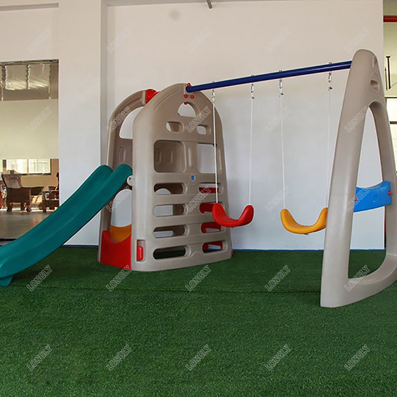 Backyard Plastic Slide and Swi - огляд і ціна Kids Outdoor Swing Set With Slide