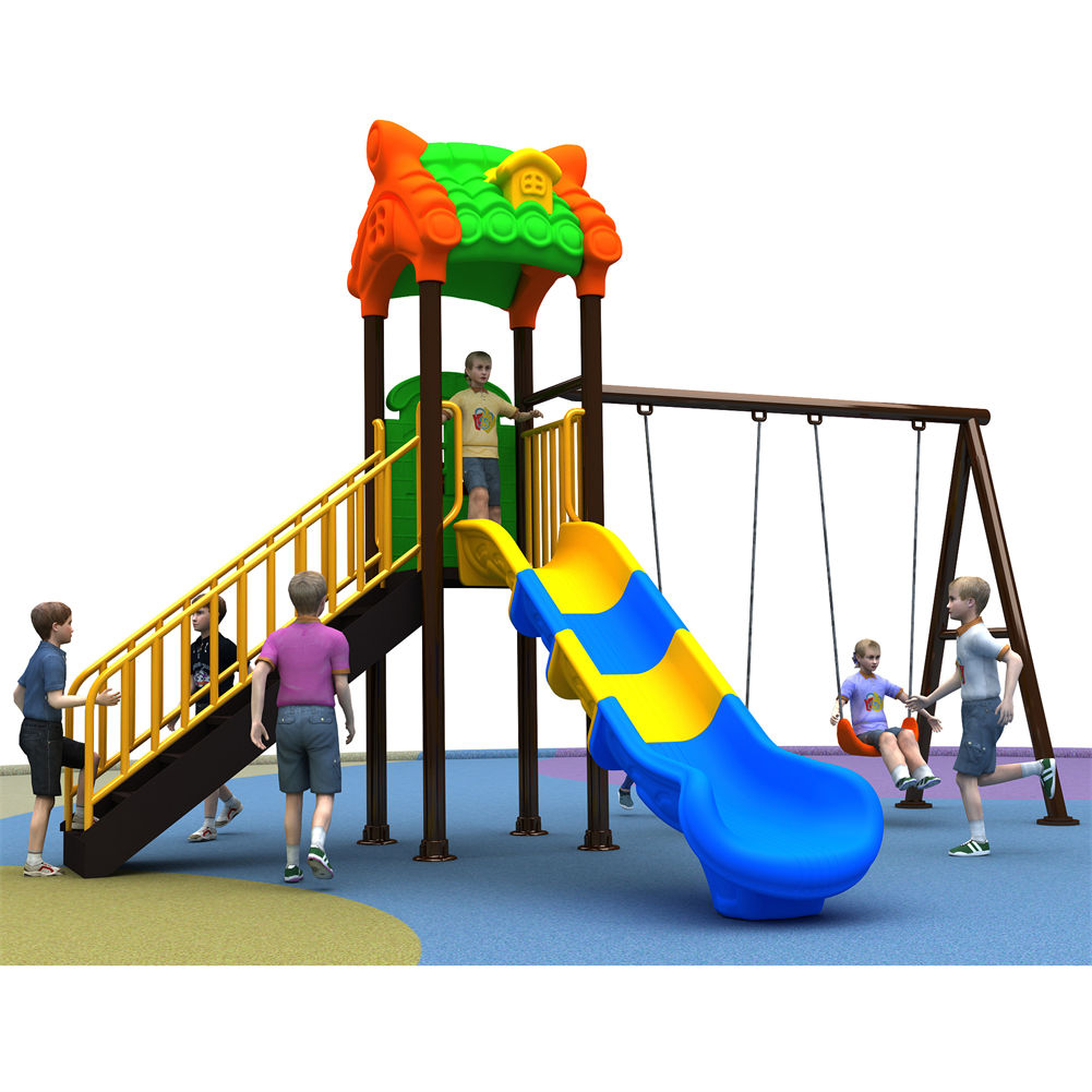 Hot Sale Children Outdoor Amus - огляд і ціна Kids Outdoor Swing Set With Slide