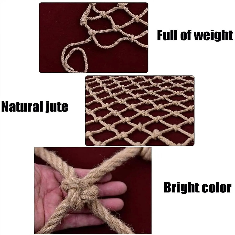 Hemp Rope Climbing Net Garden  - огляд і ціна Kids Outdoor Tools