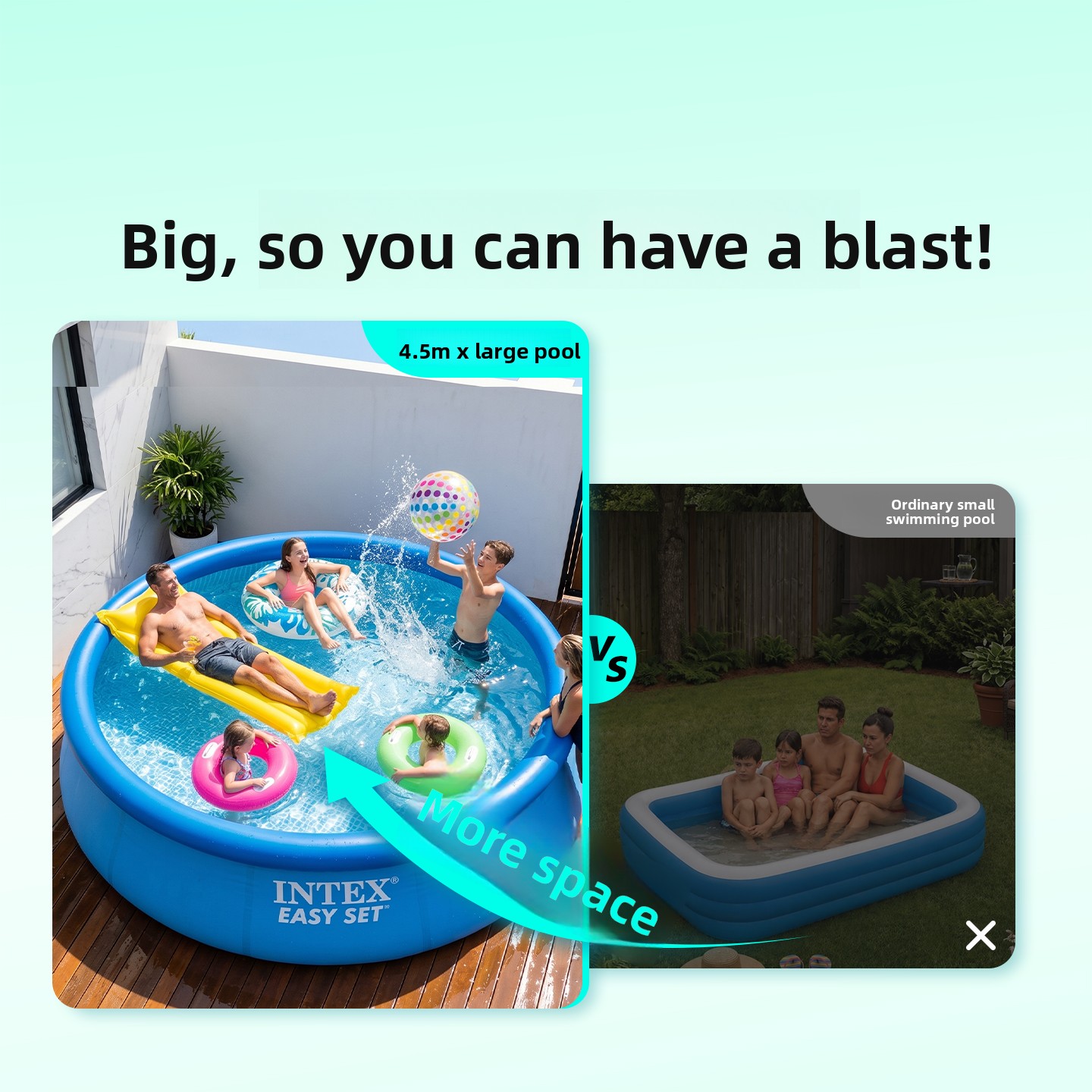 Oversized Inflatable Family Po - огляд і ціна Kids Outdoor Water Play