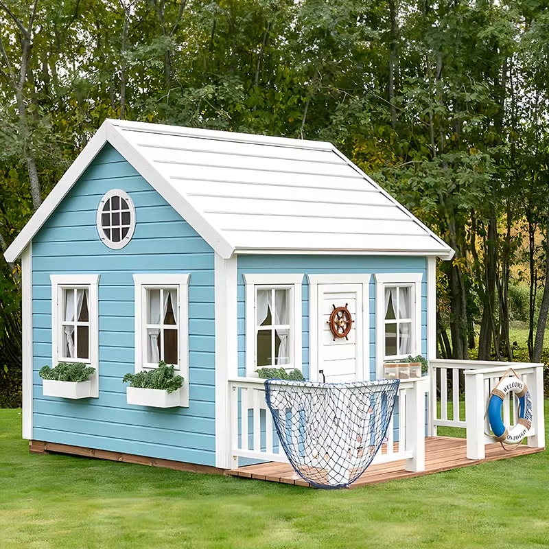 Outdoor Garden Cubby House Chi - огляд і ціна Kids Outdoor Wooden Playhouse